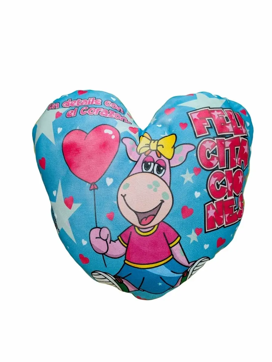 Cojin Corazon Felicitaciones - vista 1