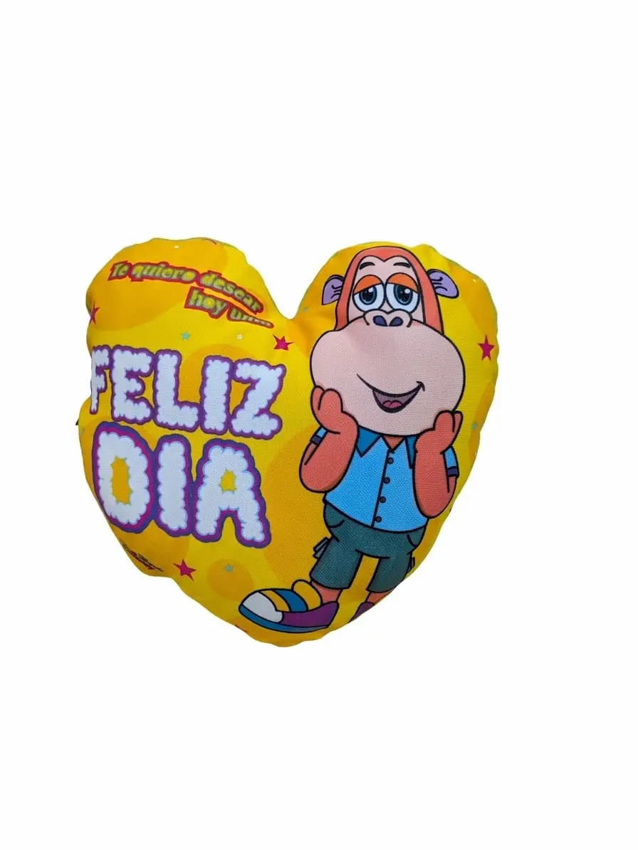 Cojin Corazon Feliz Dia - vista 1